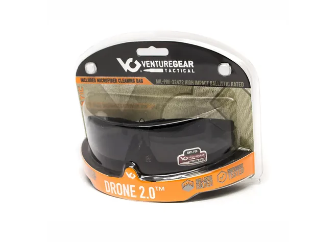 Окуляри Venture Gear Tactical Drone 2.0 Black (gray) Anti-Fog, сірі в чорній оправі VG-DRON
BK-GR1 Фото 5